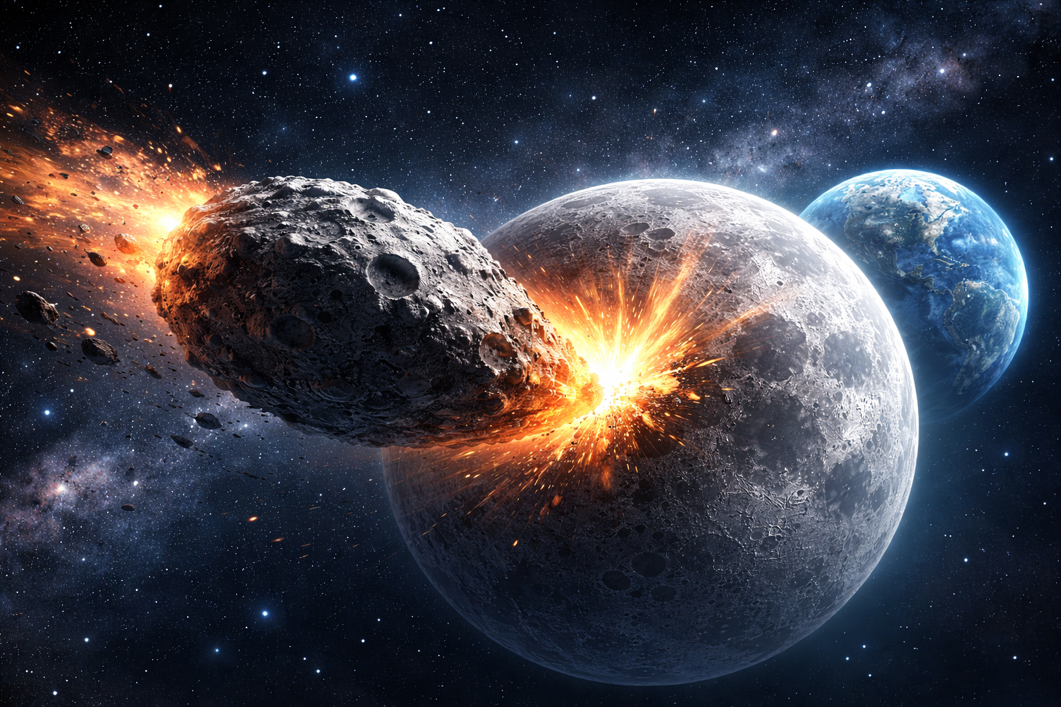 Asteroid 2024 YR4: Mögliches Einschlagszenario auf dem Mond