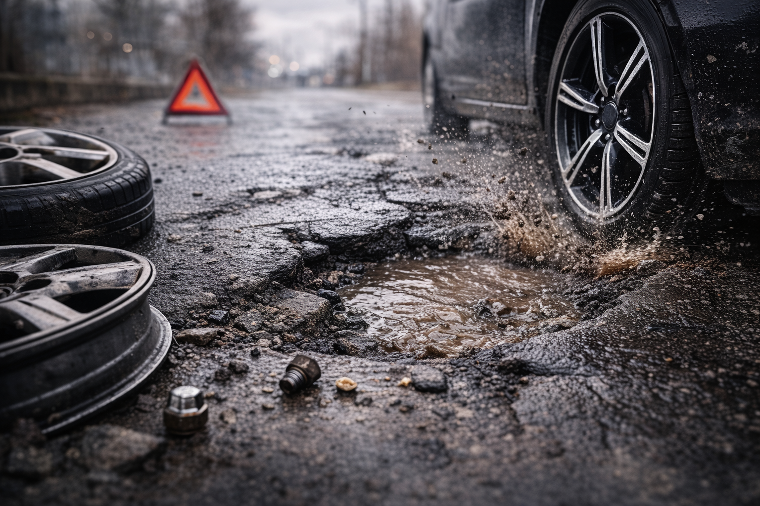 Wann ein Schlagloch am Auto teuer wird – und wer zahlt