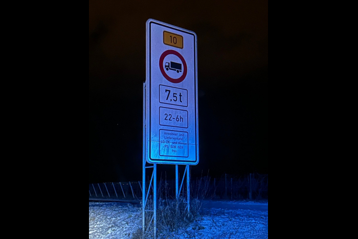 Pirmasens: Kontrolle B10 Nachtfahrverbot