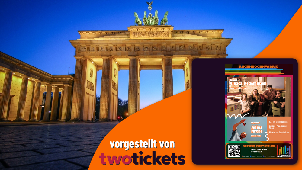 Besondere Musikevents in Berlin am 05.03.26: „Alpaca Redemption & Julius Krebs“