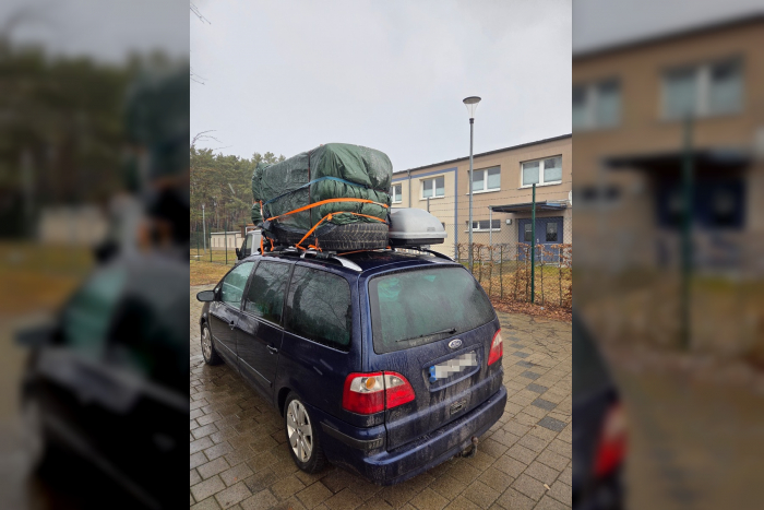 Suckow/Stolpe: Überladener Van gestoppt