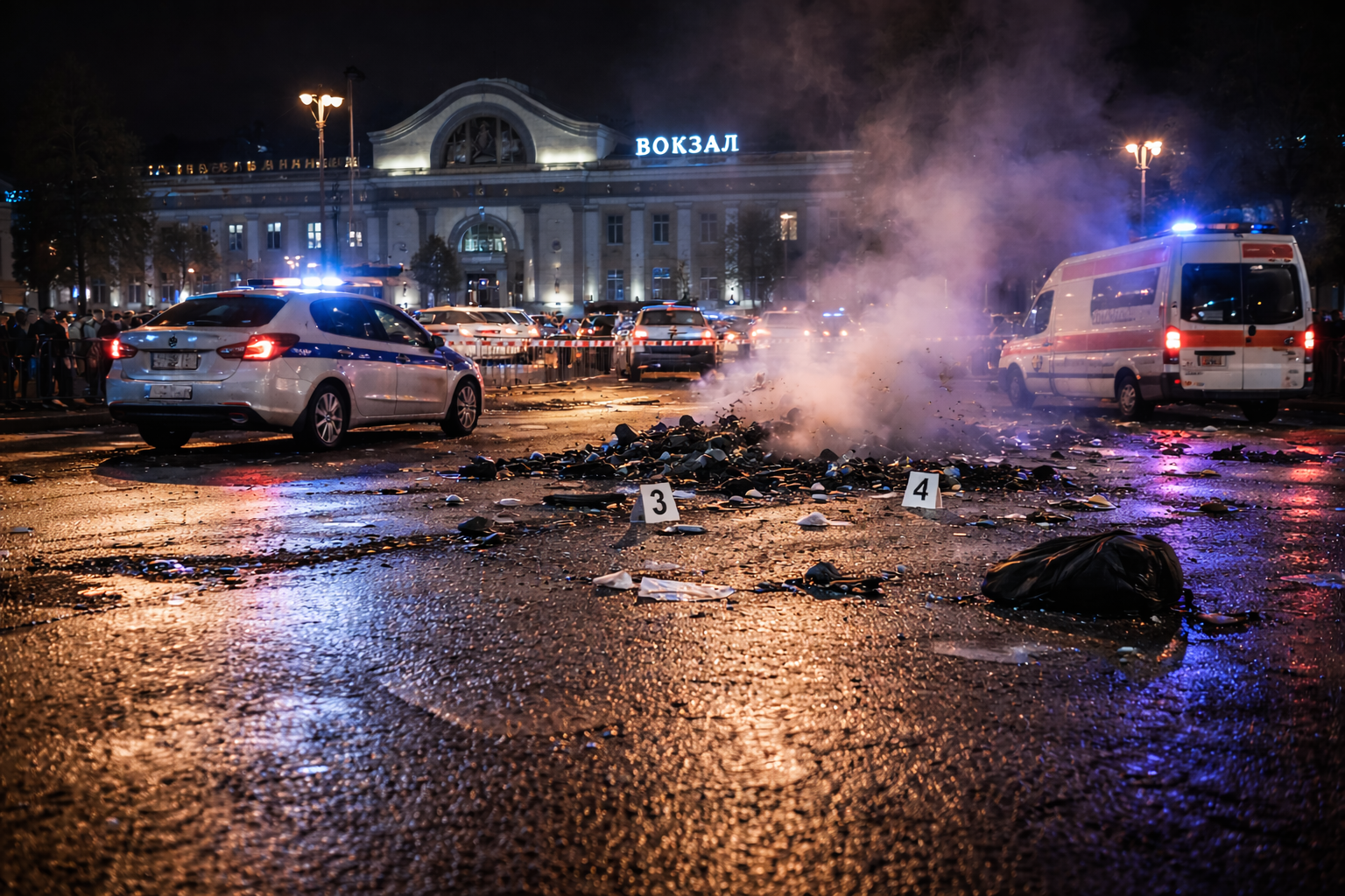 Explosion in Moskau: Polizist bei Sprengsatz-Attacke getötet