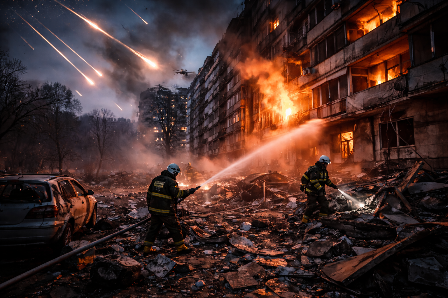 Russland startet erneut groß angelegte Angriffswelle auf die Ukraine