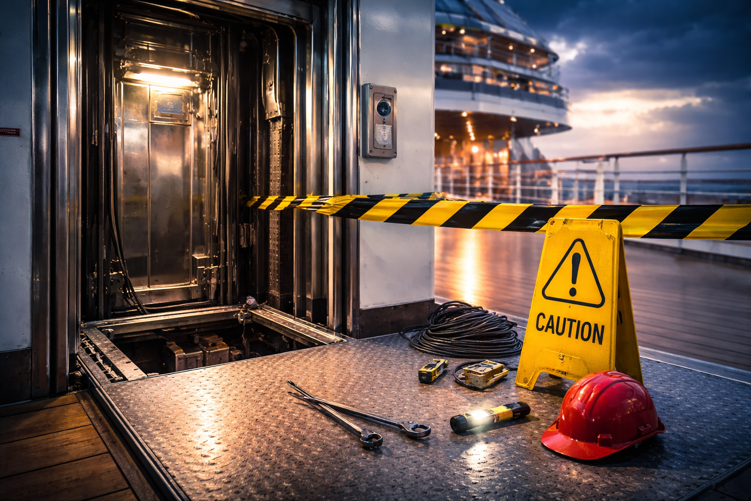 Tödlicher Unfall an Bord der „Arvia“ – Mitarbeiter durch Aufzug offenbar tödlich verletzt
