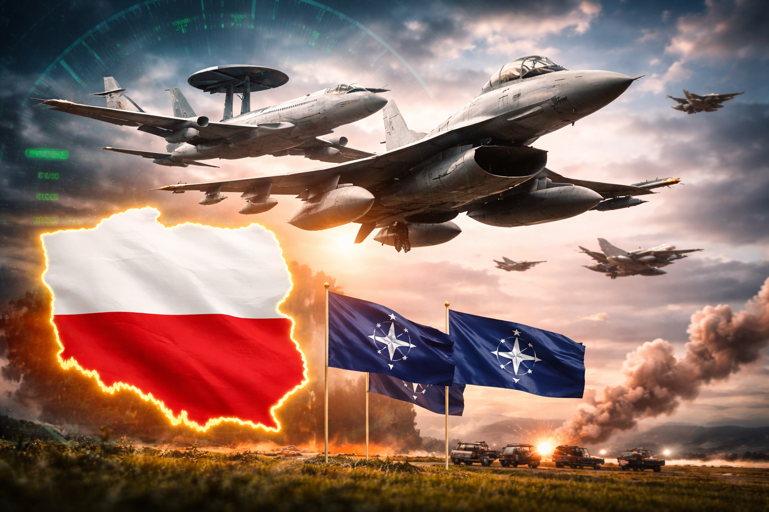 Polen schließt Luftraum wegen NATO-Einsätzen und erhöhter Gefahrenlage