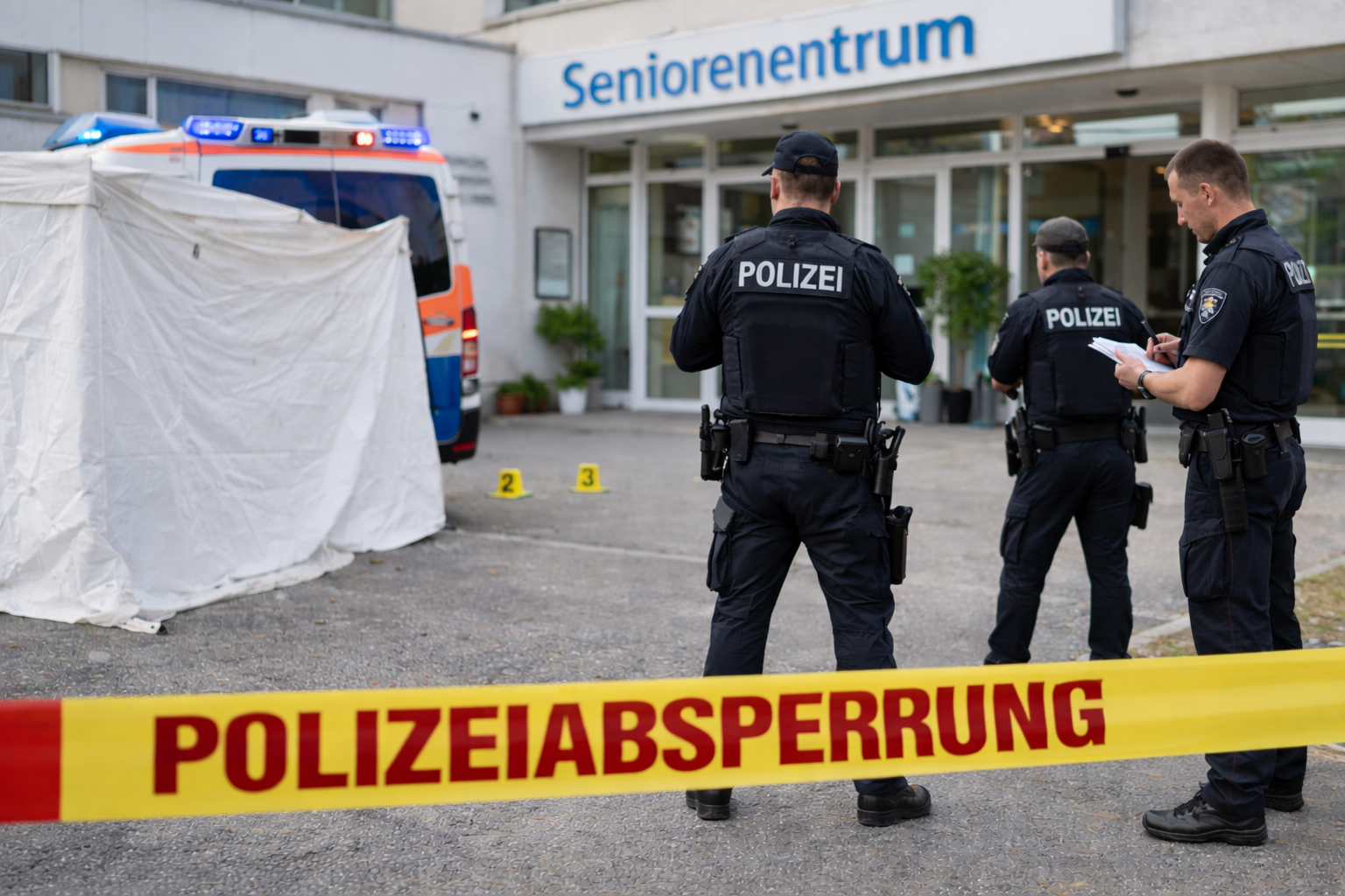 Polizeieinsatz in Seniorenzentrum – Mann nach Bedrohung mit Messer erschossen