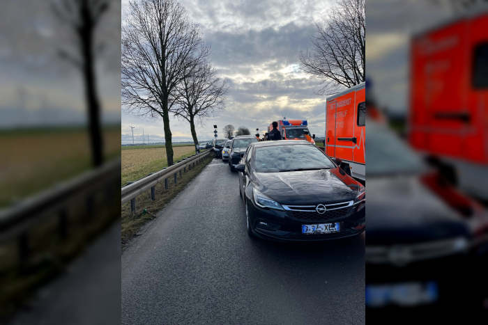 Würselen: Verkehrsunfall auf der B57