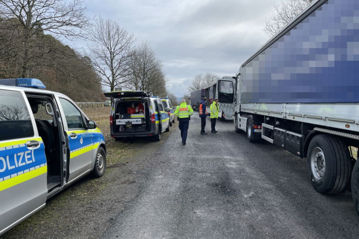 Polizeikontrolle im Lahn-Dill-Kreis