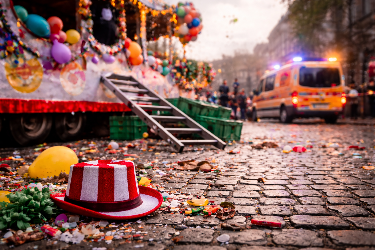 Schwerer Unfall bei Karnevalsumzug in Nordrhein-Westfalen