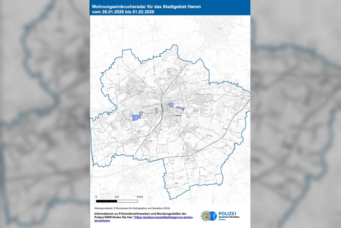 Einbrüche in Hamm, Polizei warnt vor Einbruchsgefahr und bietet kostenlose Beratung an.