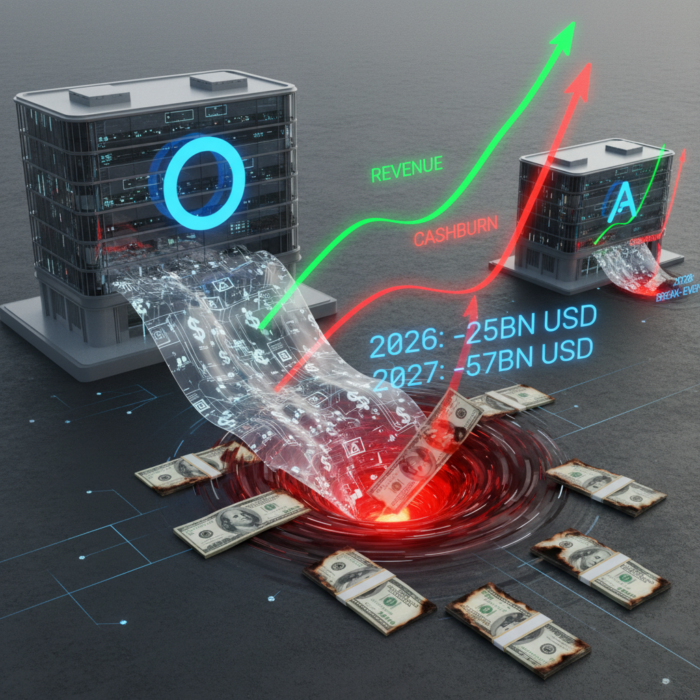 OpenAI erhöht Cashburn-Prognose: 111 Milliarden US-Dollar mehr bis 2030