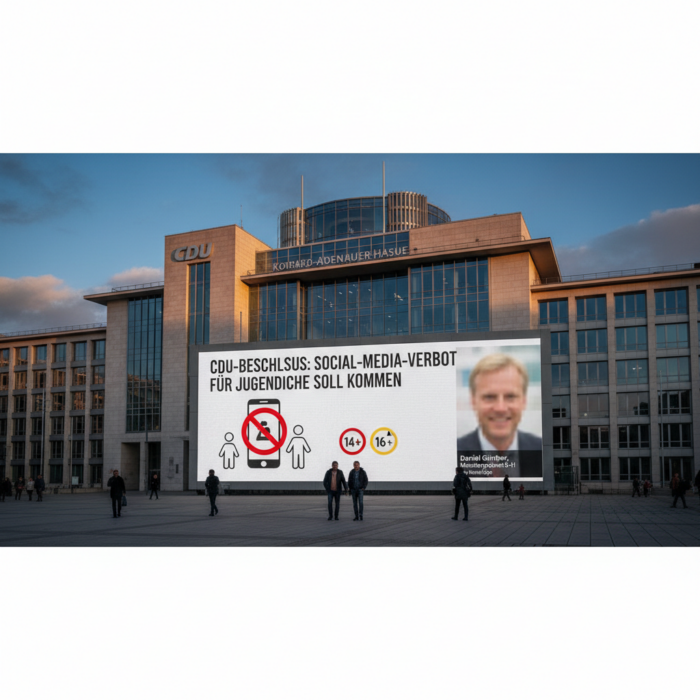 CDU-Beschluss: Social-Media-Verbot für Jugendliche soll kommen | Politik