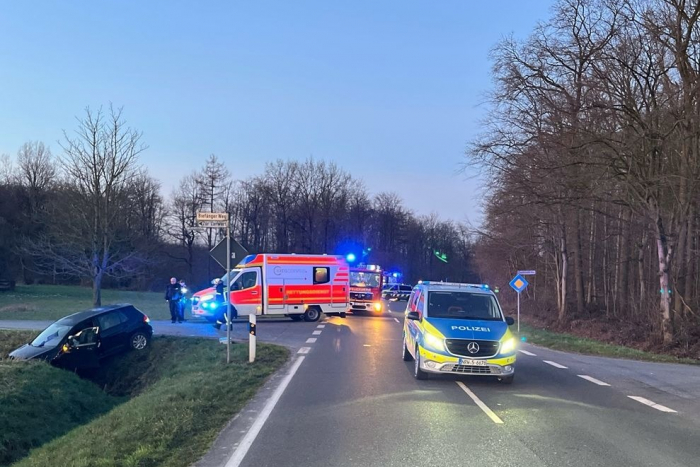 Coesfeld: Autofahrer von der K2 abgekommen
