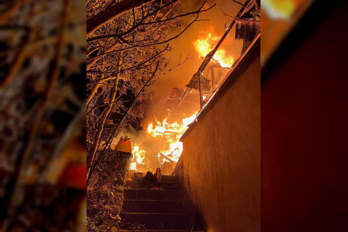 Stuttgart: Feuer in Gartenhütte