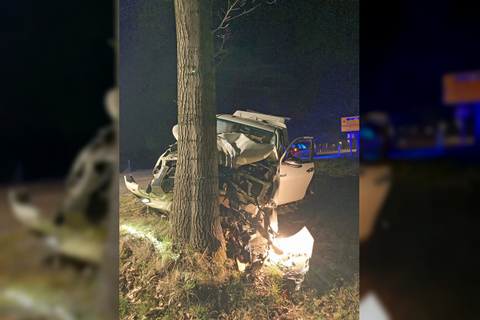 Stoote: Autofahrer kollidiert mit Baum