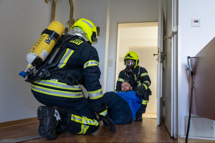 Oppershausen: Feuerwehrübung im Seniorenhof Voss