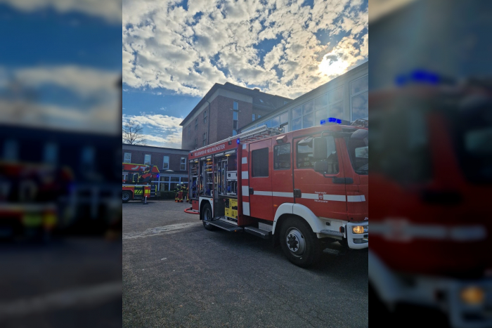 Feuer in Walther-Lehmkuhl-Schule in Neumünster