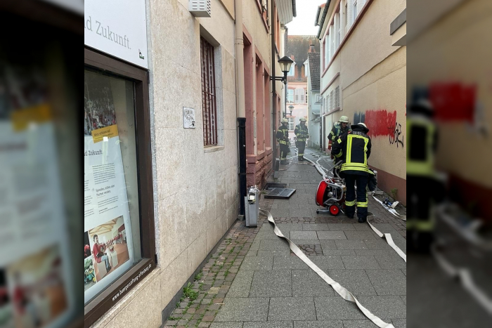 Feuerwehreinsatz in Offenburger Innenstadt