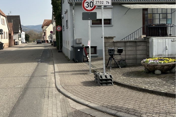 Geschwindigkeitskontrolle in Queichhambach