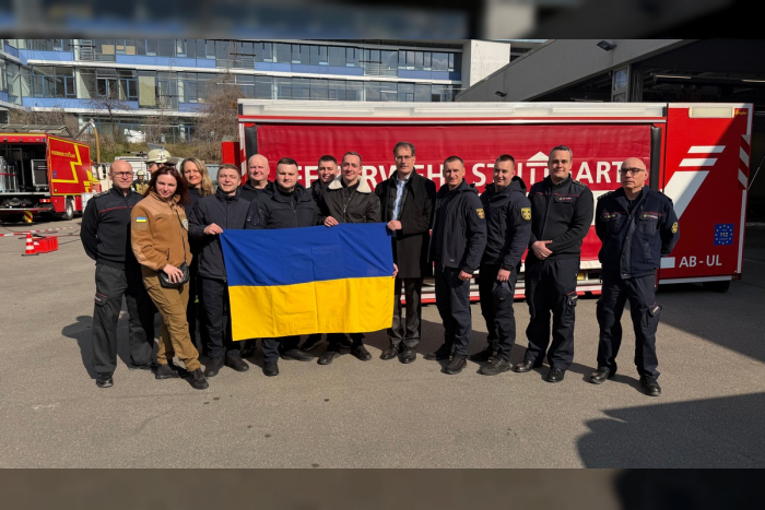 Chmelnyzkyj: Feuerwehr Stuttgart unterstützt ukrainische Einsatzkräfte