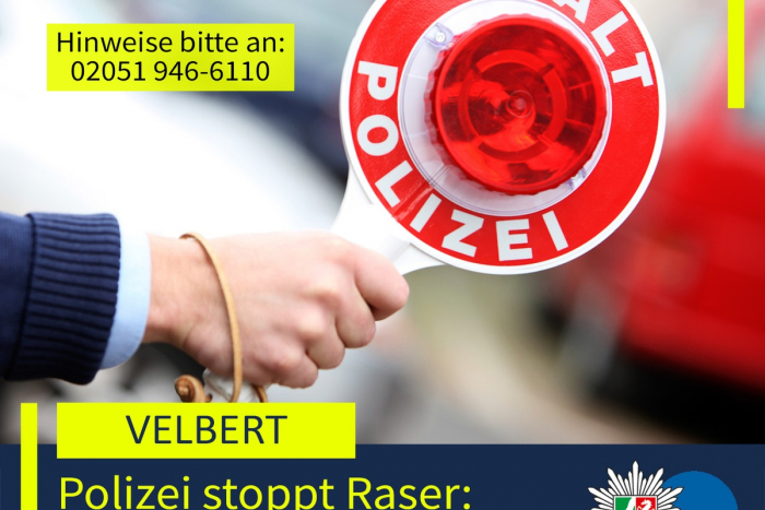 Polizei stellt mutmaßlichen Raser: Auto beschlagnahmt