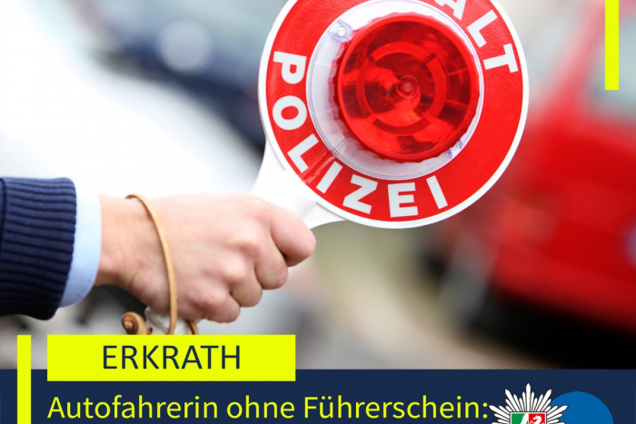 Wiederholtes Fahren trotz Fahrverbot: Polizist stoppt 52-jährige Erkratherin