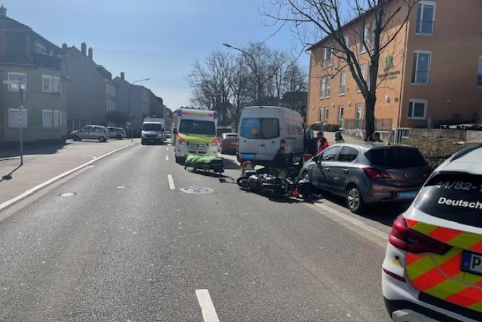 Pirmasens: Verkehrsunfall in der Rodalber Straße