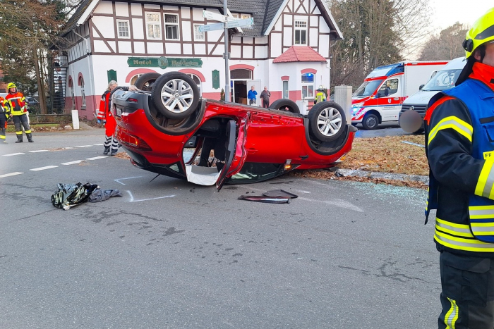 Ahausen: Verletzte nach Verkehrsunfall auf der B 215