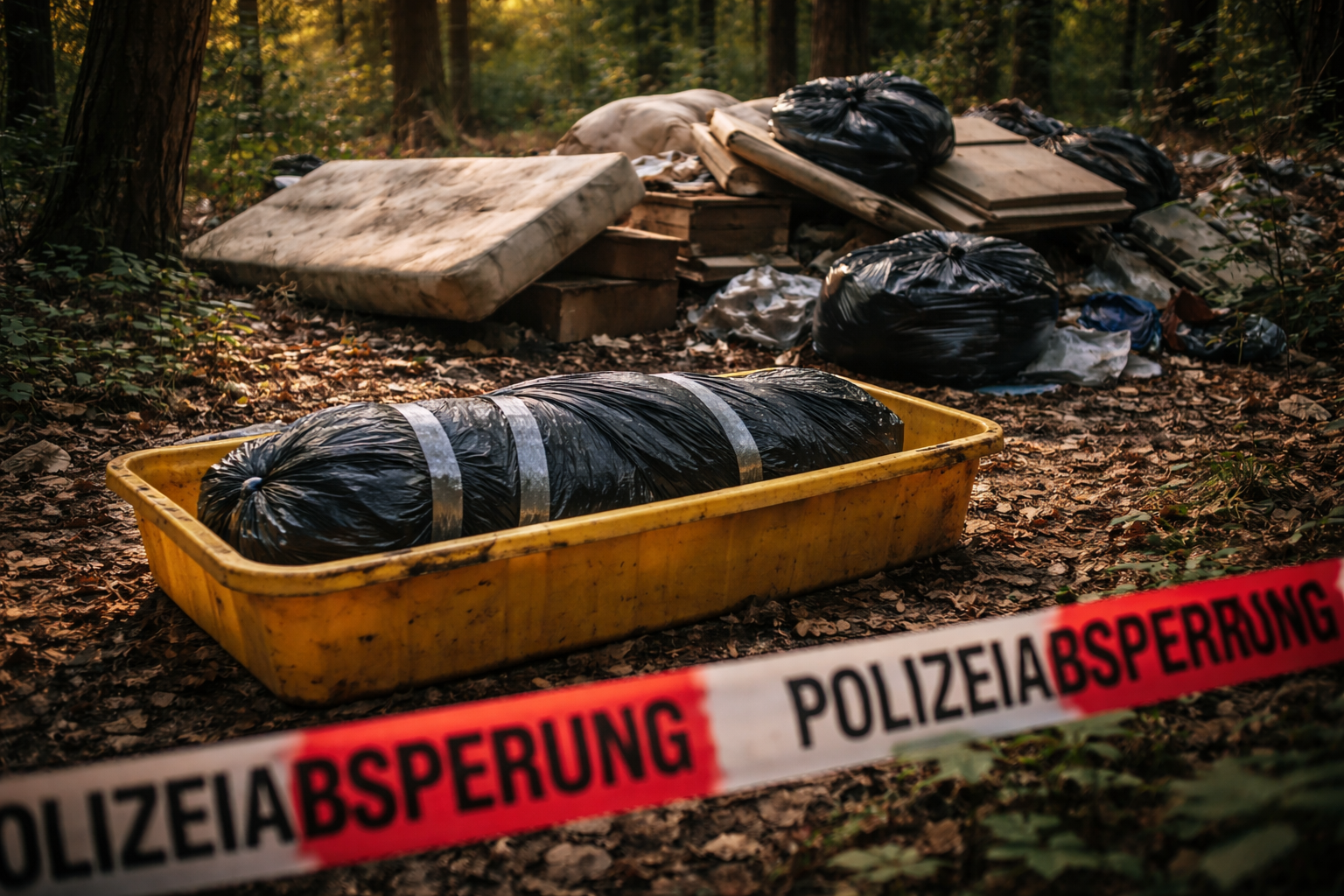 Leiche zwischen Sperrmüll und Bäumen in Rostock entdeckt