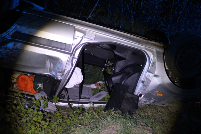 Niedermerz: Verunfalltes Fahrzeug ohne Fahrer