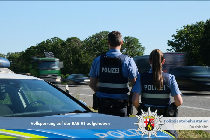 Mutterstadt: Autobahnsperrung aufgehoben