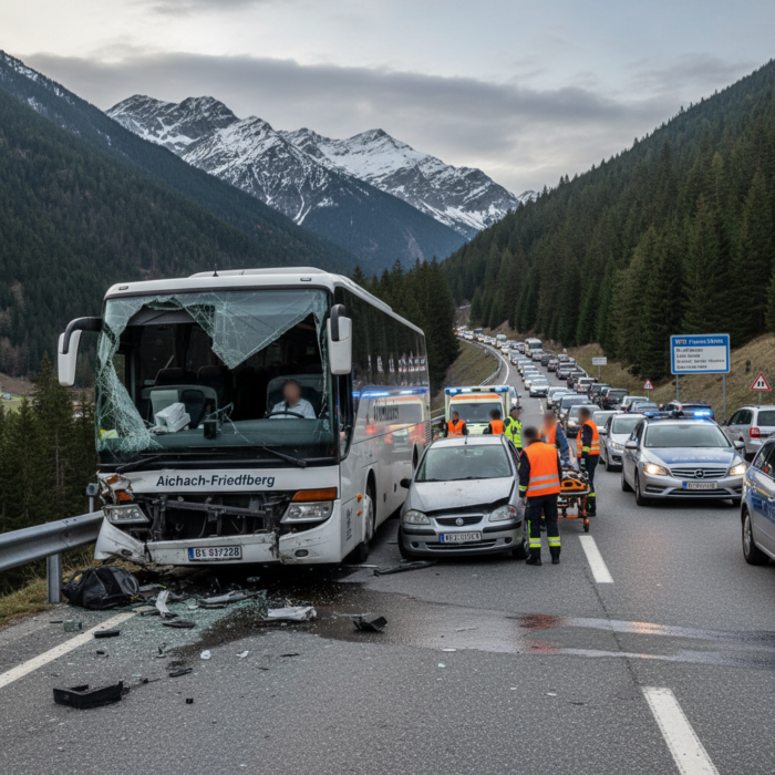 Unfall in Tirol: 24 Verletzte bei Crash mit deutschem Reisebus | News