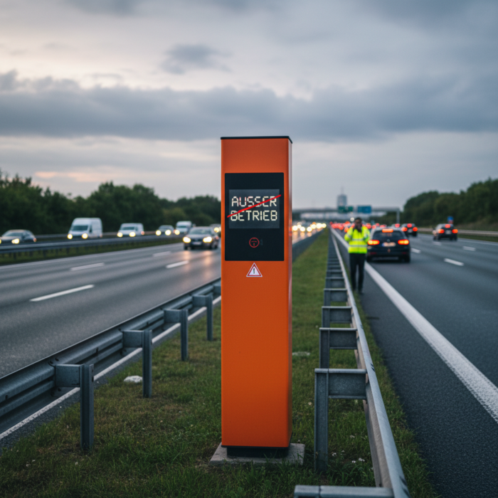 Achtung Autofahrer: Notrufsäulen an allen Autobahnen ausgefallen