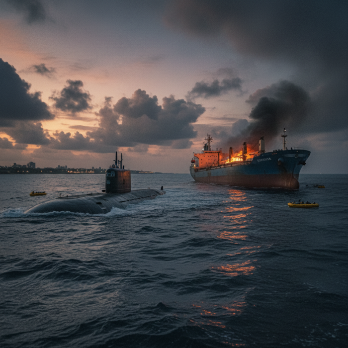 U-Boot greift Iran-Schiff vor Sri Lanka an – 100 Vermisste