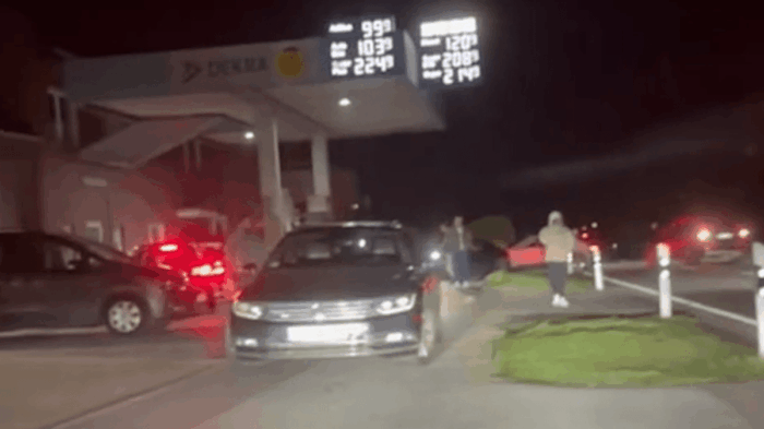 Diesel für 1,20 Euro: Chaotische Szenen spielen sich an Tankstelle ab
