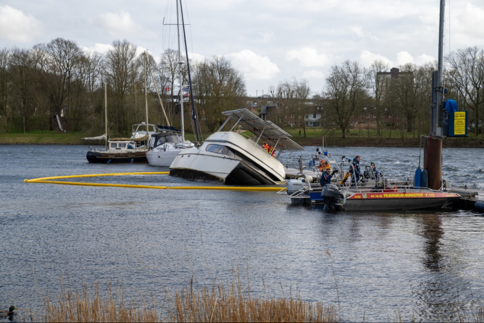 Feuerwehreinsatz am Büdelsdorfer Yacht Club