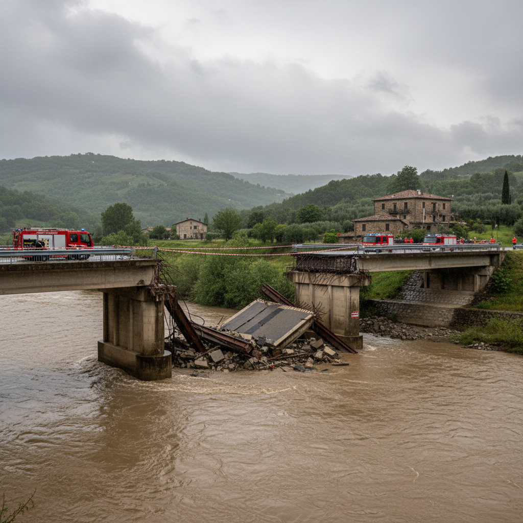 Brücke in Italien stürzt ein: Tragödie gerade so verhindert