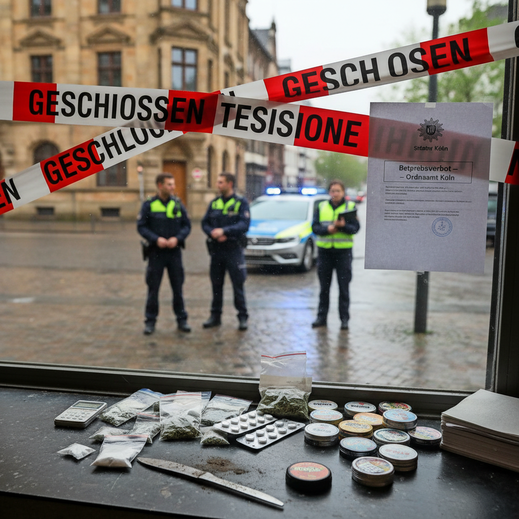 Kiosk in Köln wegen Drogenfund geschlossen