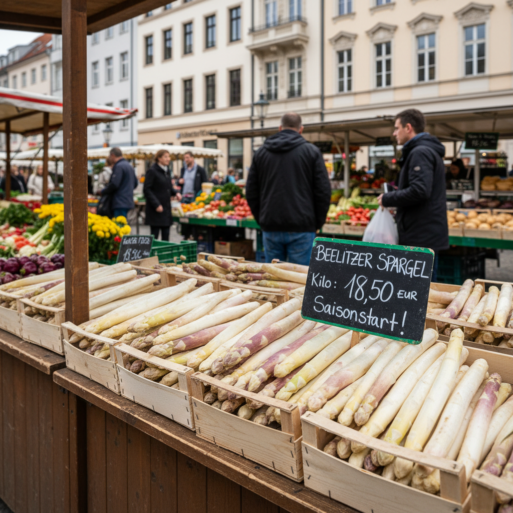Spargelverkauf in Köln: Drive-In-Service am Beller Hof verfügbar