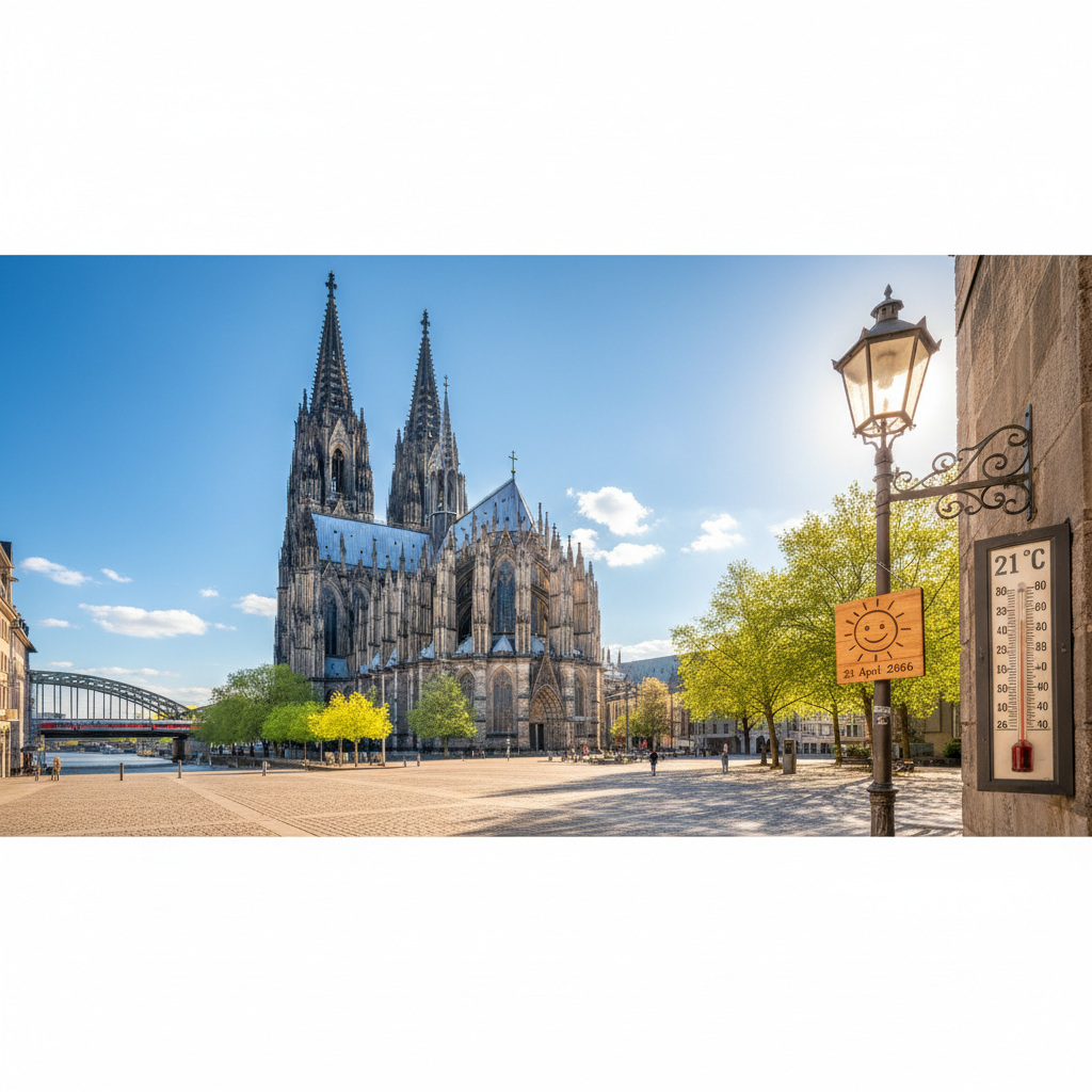 Wettervorhersage für Köln am 21. April 2026