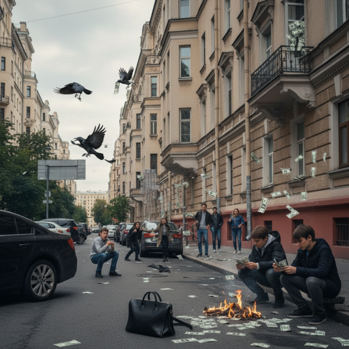 Streit eskaliert: Mädchen (7) wirft 88.000 Dollar aus dem Fenster