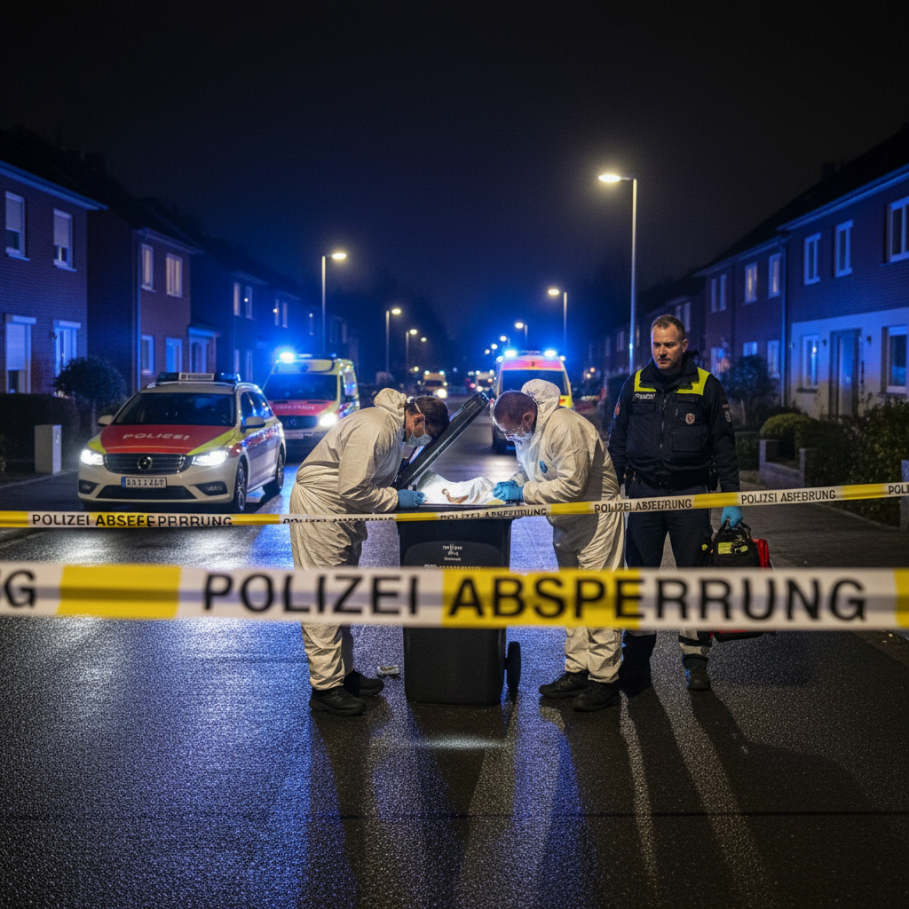 Tragisches Ereignis: Neugeborenes in Mülltonne südlich von Hamburg entdeckt