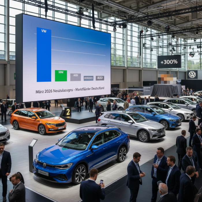 VW übertrifft die Konkurrenz: Ein Blick auf die Neuzulassungen im März 2026