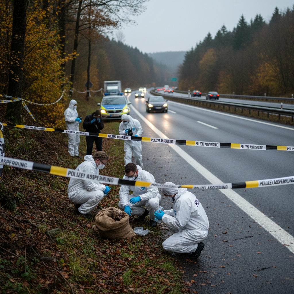 Grausiger Fund eines Müllsammlers bei Olpe: Abgetrennter Frauenkopf an Autobahn entdeckt | Regional