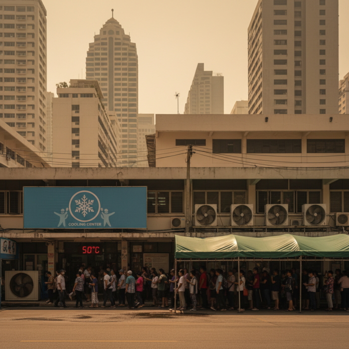 Hitzewelle mit gefühlten 50 Grad in Thailand: Kühlzentren eingerichtet