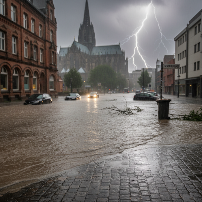 Wetter Köln und NRW: Unwetterfront bringt 30 Liter Starkregen