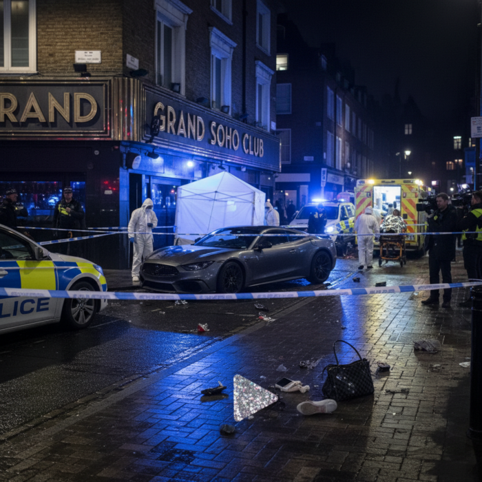 Influencer dies after being hit by car outside Soho nightclub