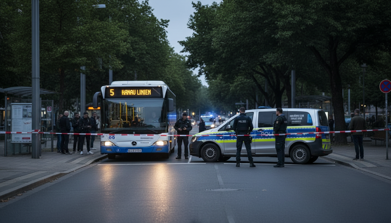 Was führte zu den tödlichen Verletzungen eines 25-Jährigen in einem Hanauer Linienbus?