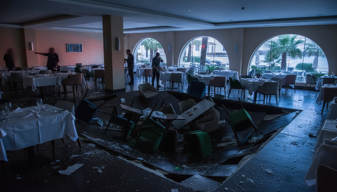 Zwei Verletzte nach Bodenbruch im Speisesaal eines Hotels auf Mallorca