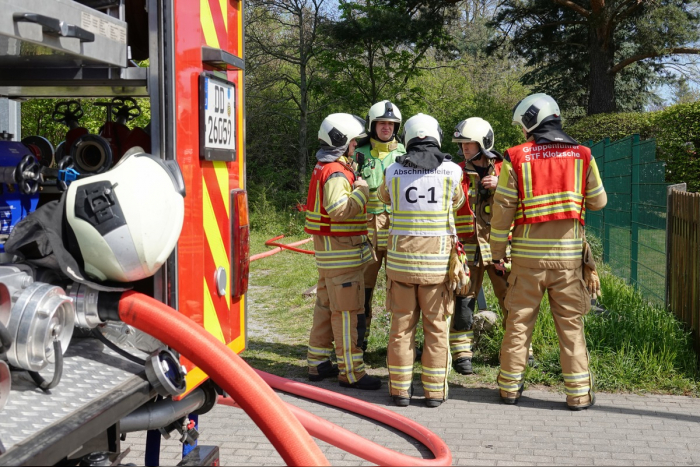 Klotzsche: Brand nahe Flughafen Dresden